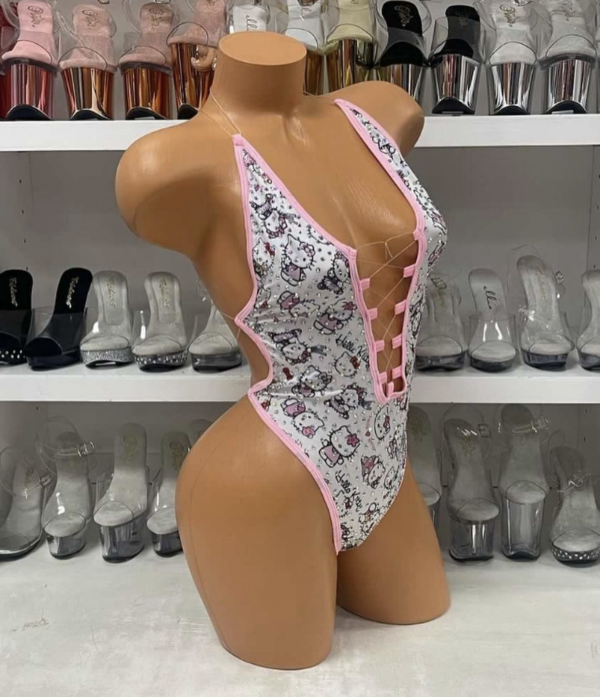 Lexi Pattern Rhinestone Romper - Image 7