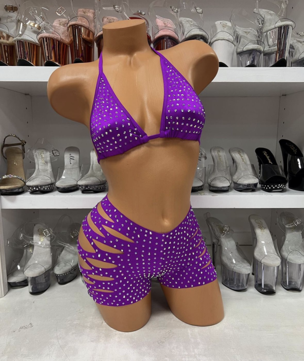Solid Cut Short Triangle Top Rhinestone Set - Image 14
