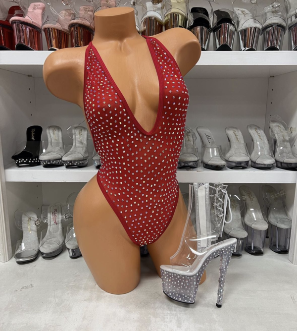 Nova Mesh Rhinestone Romper - Image 5
