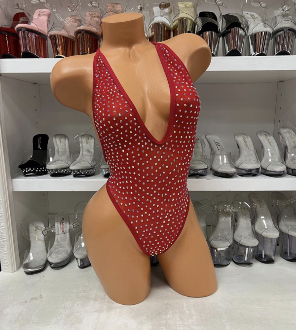 Nova Mesh Rhinestone Romper - Image 6