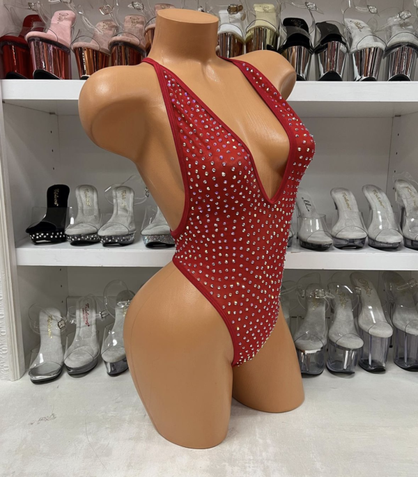 Nova Mesh Rhinestone Romper - Image 7