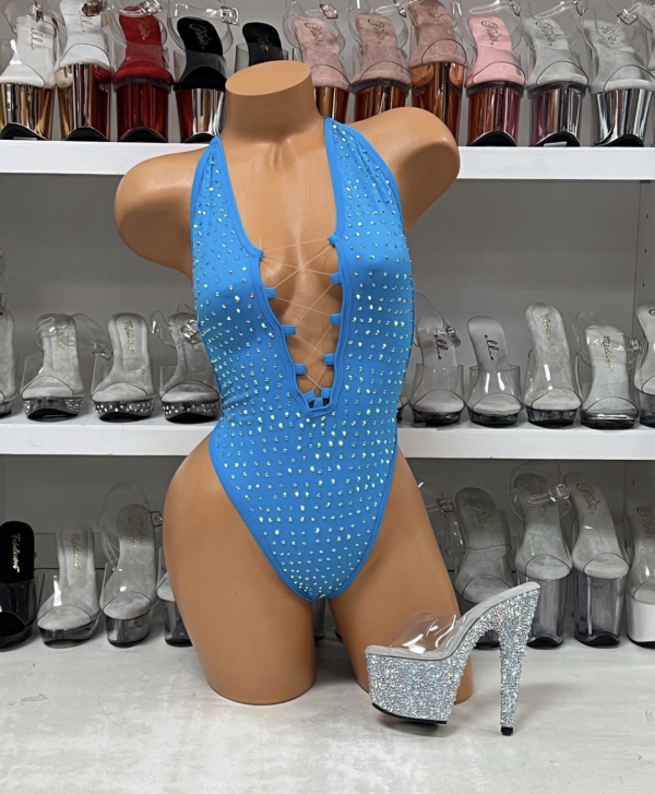 Lexi Solid Rhinestone Romper - Image 54