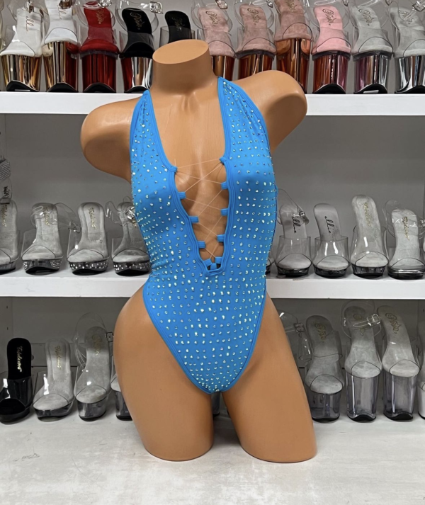 Lexi Solid Rhinestone Romper - Image 55