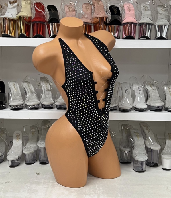 Lexi Solid Rhinestone Romper - Image 59