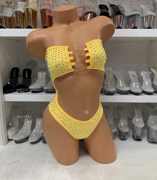 Daisy Solid Rhinestone Romper - Image 10