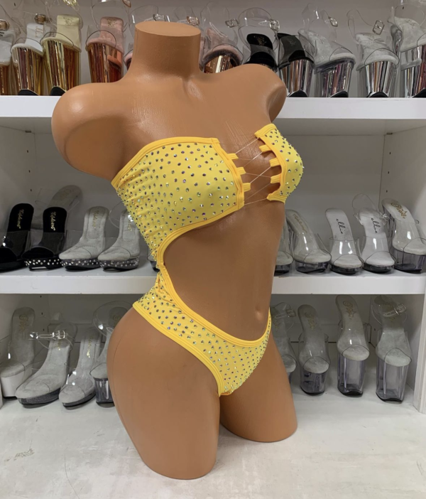 Daisy Solid Rhinestone Romper - Image 11