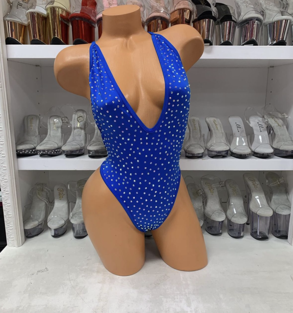 Nova Solid Rhinestone Romper - Image 2