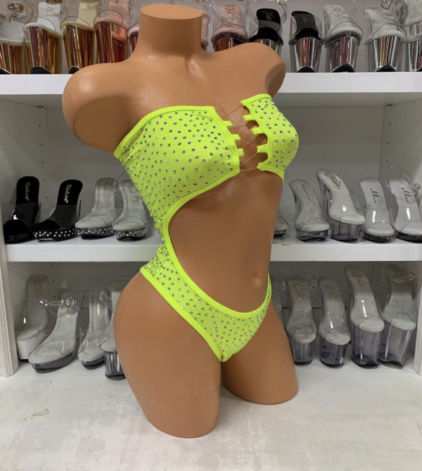 Daisy Solid Rhinestone Romper - Image 15