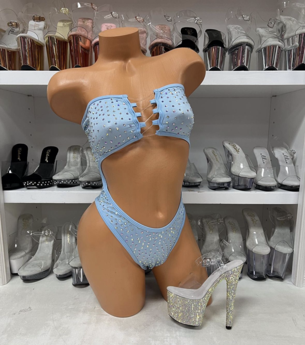 Daisy Solid Rhinestone Romper - Image 17