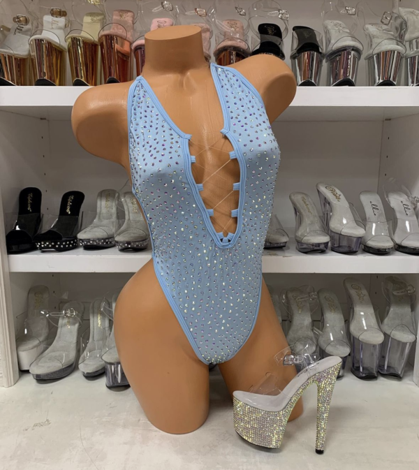 Lexi Solid Rhinestone Romper - Image 65