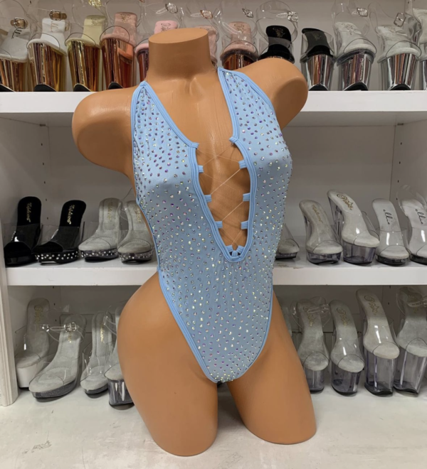 Lexi Solid Rhinestone Romper - Image 66