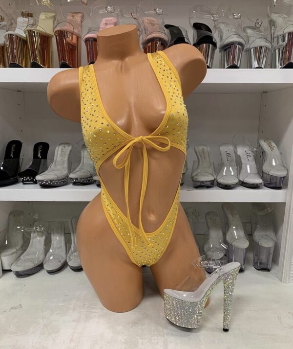 Angel Solid Rhinestone Romper - Image 20