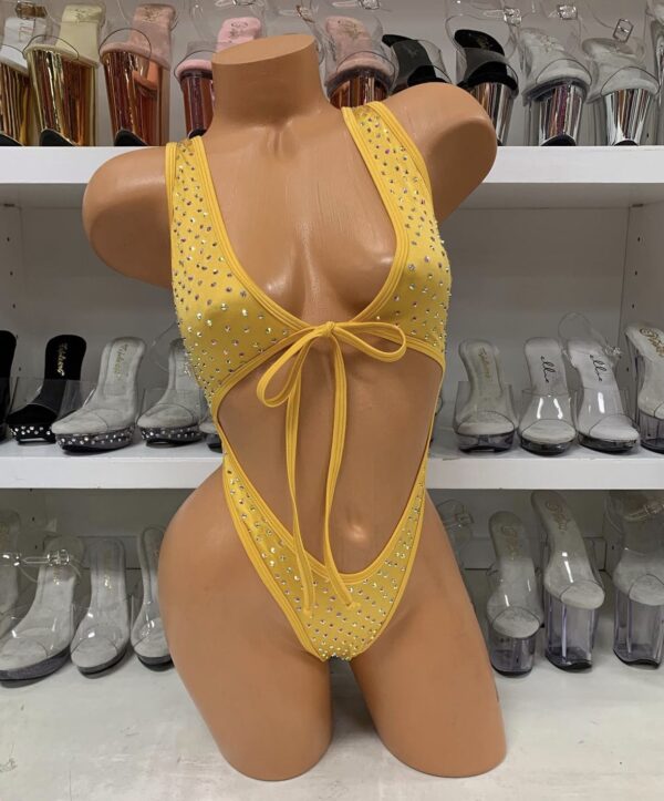 Angel Solid Rhinestone Romper - Image 19