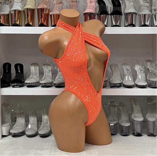 Belle Solid Rhinestone Romper - Image 59
