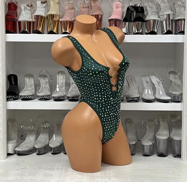 Sharon Solid Rhinestone Romper - Image 6