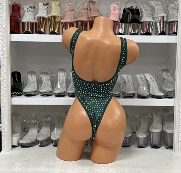 Sharon Solid Rhinestone Romper - Image 7
