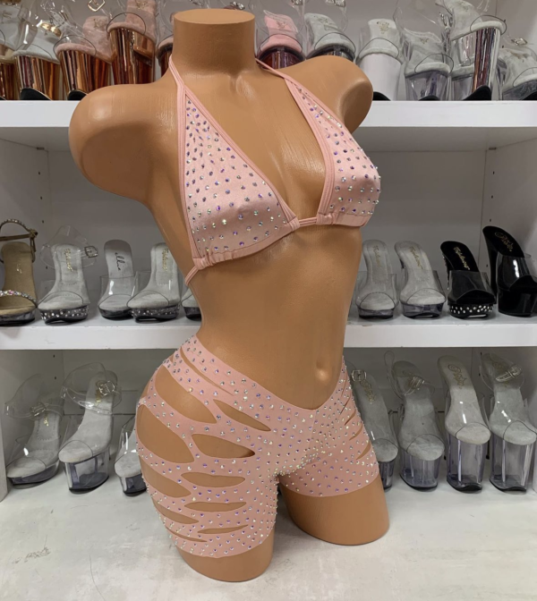 Solid Cut Short Triangle Top Rhinestone Set - Image 31