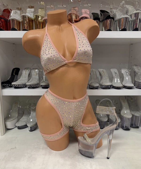 Solid Layla Rhinestone Wrapped Short Set - Image 31