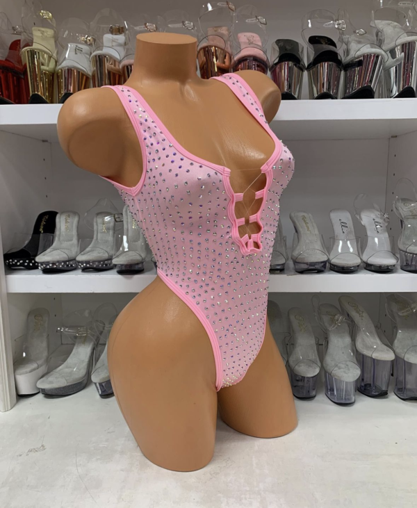 Sharon Solid Rhinestone Romper - Image 10
