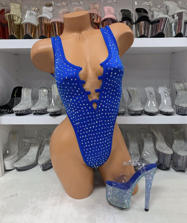 Sharon Solid Rhinestone Romper - Image 12