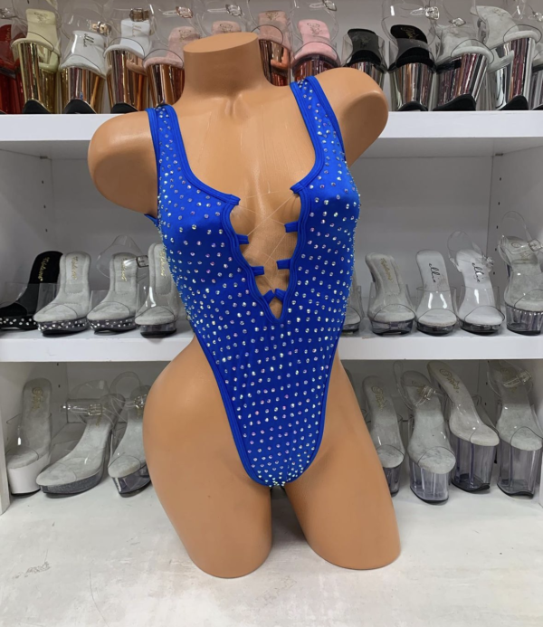 Sharon Solid Rhinestone Romper - Image 13