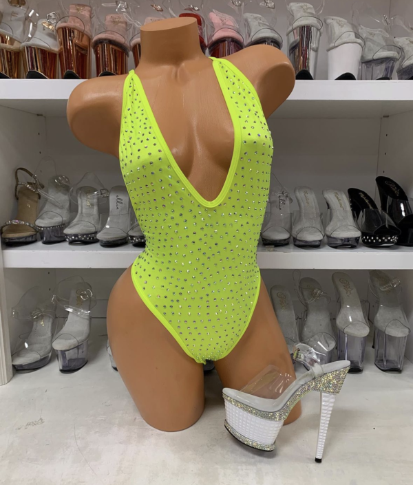 Nova Solid Rhinestone Romper - Image 4