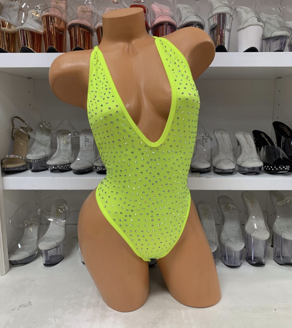 Nova Solid Rhinestone Romper - Image 5