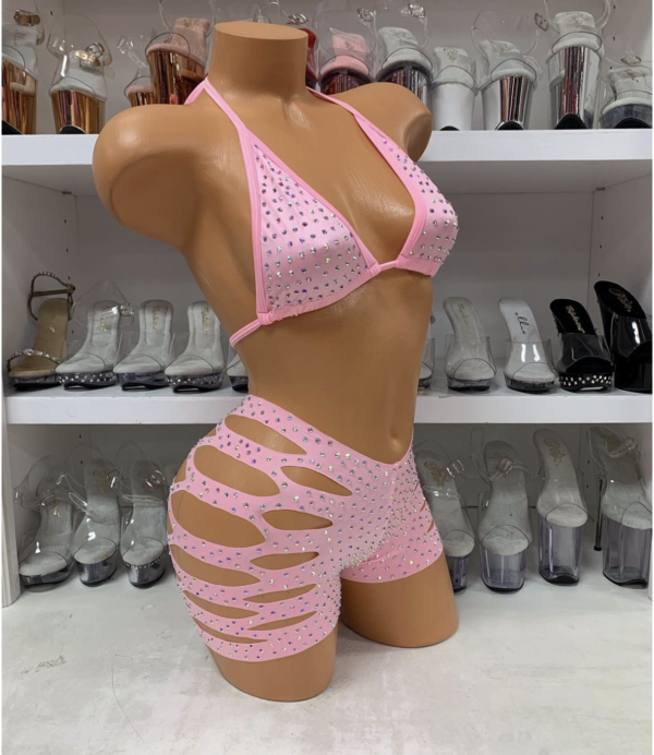 Solid Cut Short Triangle Top Rhinestone Set - Image 34