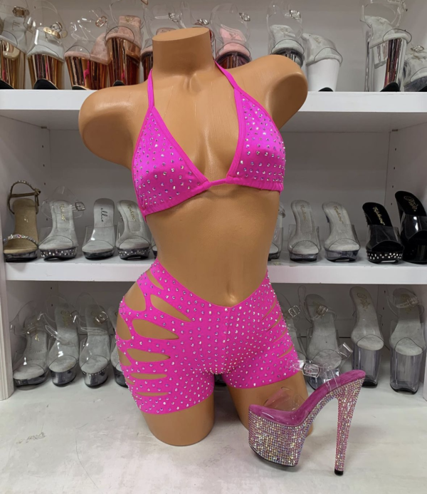 Solid Cut Short Triangle Top Rhinestone Set - Image 36