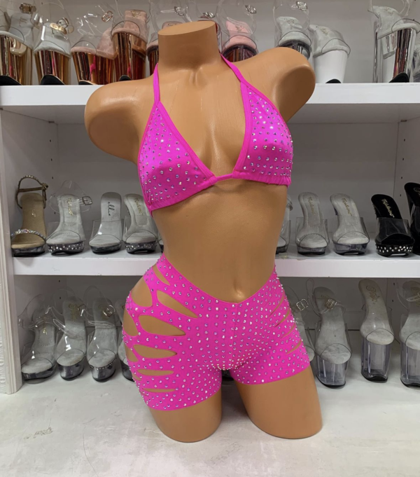 Solid Cut Short Triangle Top Rhinestone Set - Image 37