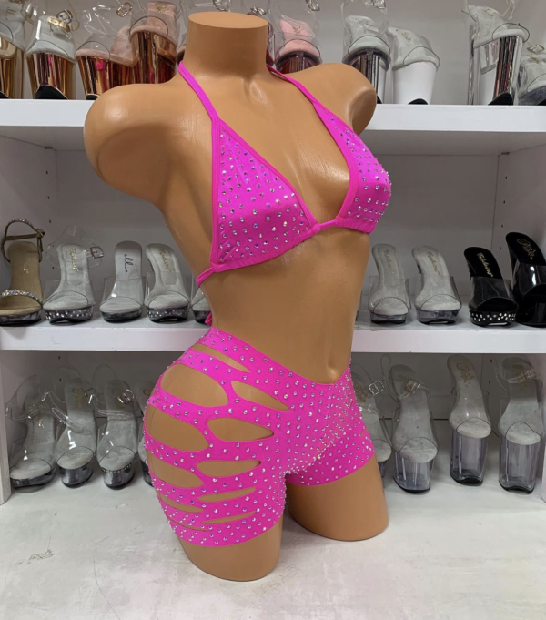 Solid Cut Short Triangle Top Rhinestone Set - Image 38