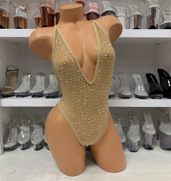 Nova Mesh Rhinestone Romper - Image 2