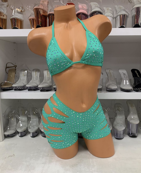 Solid Cut Short Triangle Top Rhinestone Set - Image 41