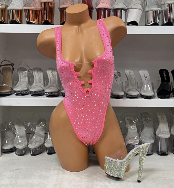 Sharon Solid Rhinestone Romper - Image 16