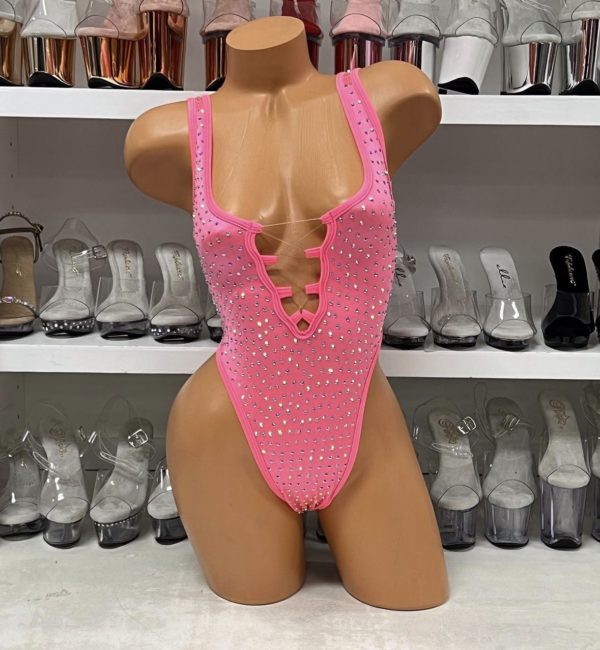 Sharon Solid Rhinestone Romper - Image 17