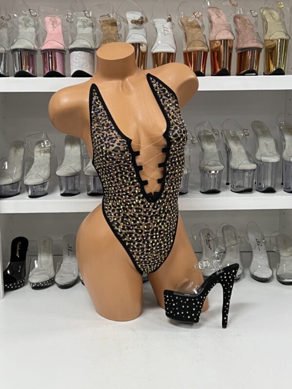 Lexi Pattern Rhinestone Romper - Image 13