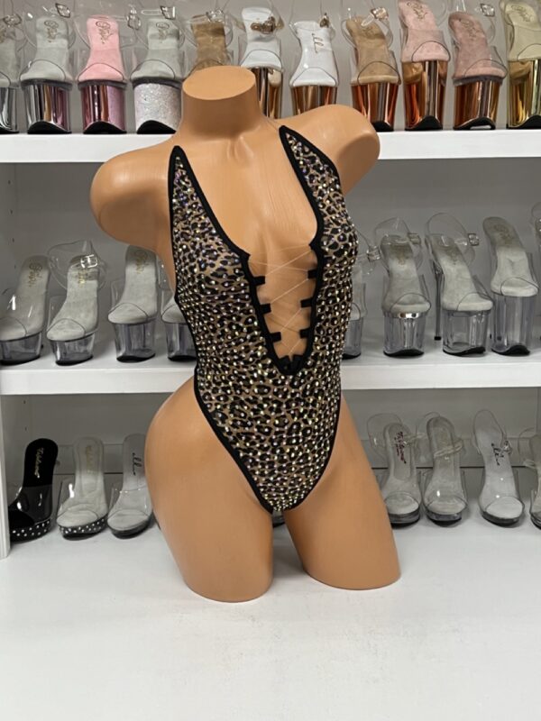 Lexi Pattern Rhinestone Romper - Image 14