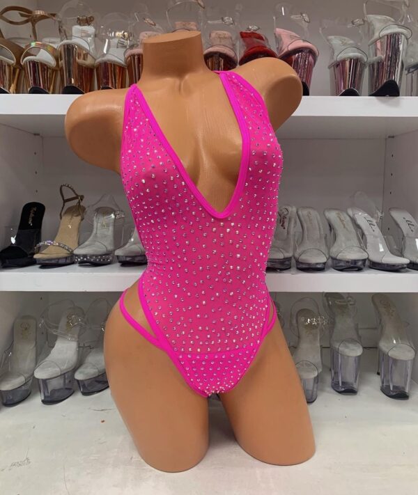 Nova Mesh Rhinestone Romper - Image 10