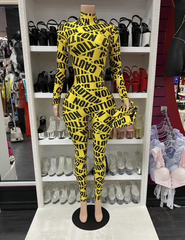 Caution Sexy Caution Tape Costume - Image 2
