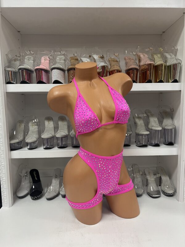 Solid Layla Rhinestone Wrapped Short Set - Image 45
