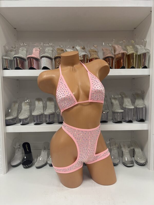Solid Layla Rhinestone Wrapped Short Set - Image 49