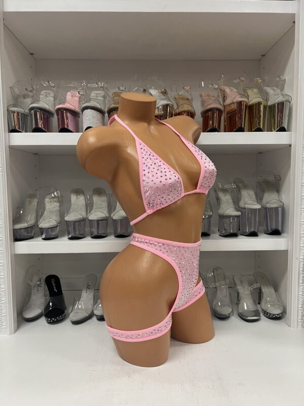 Solid Layla Rhinestone Wrapped Short Set - Image 50