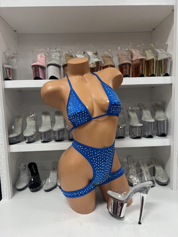 Solid Layla Rhinestone Wrapped Short Set - Image 56