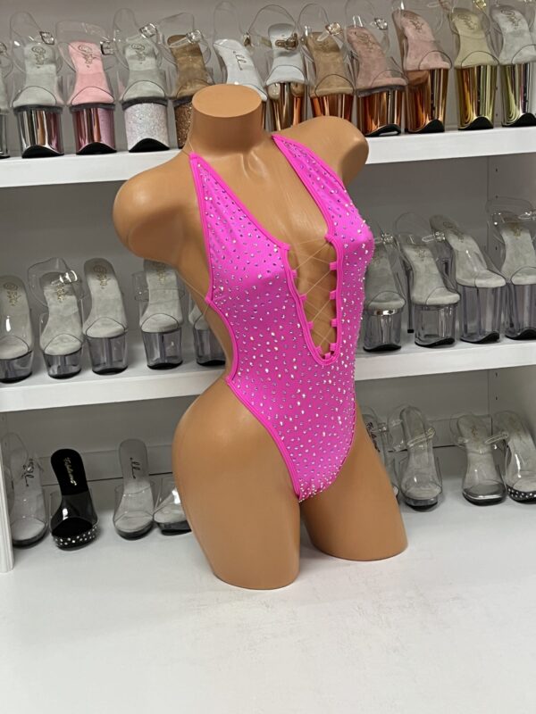 Lexi Solid Rhinestone Romper - Image 78