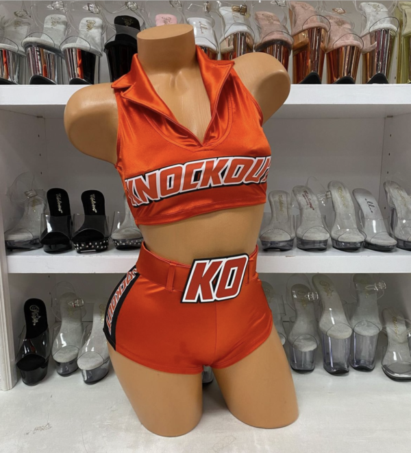 Knockout Round Sexy Ring Card Woman Costume - Image 2