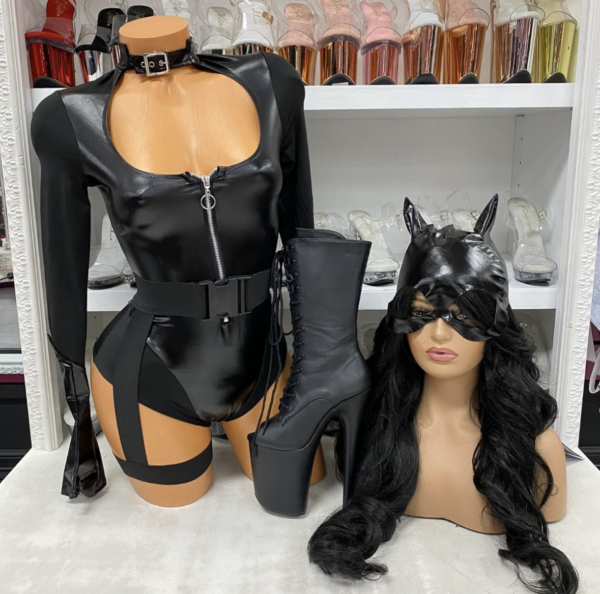 Fierce Feline Romper – 3pc Black Cat Costume Set