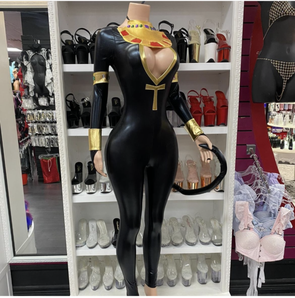 Divine Feline Egyptian Cat Costume - Image 3