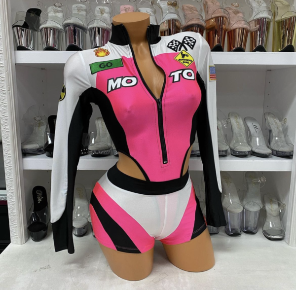 Moto Mami Sexy Motocross Racer Costume - Image 2