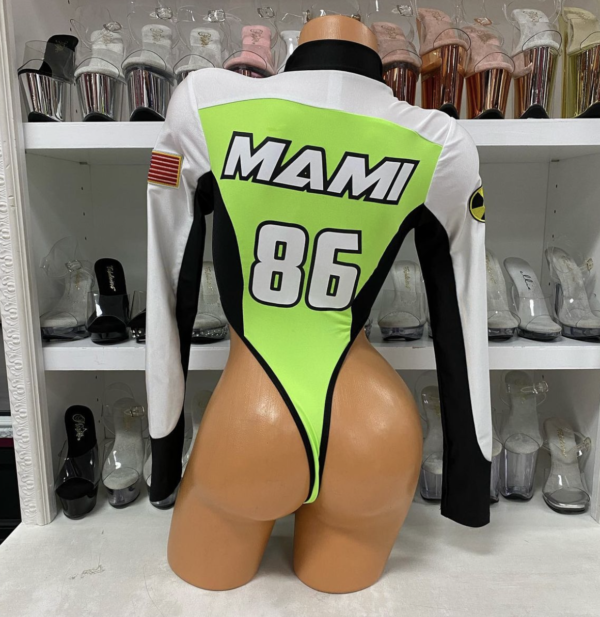 Green Light Go Sexy Motocross Racer Costume - Image 7