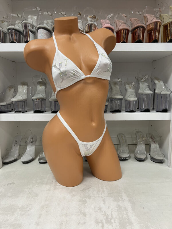 Rhinestone Logo Bikini - Image 30